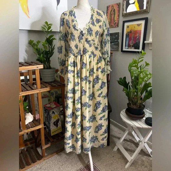 ASOS Midi Floral  Smock Dress - Picture 8 of 10